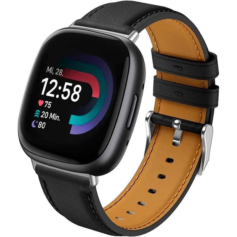 Strap Fitibit Versa 3 / Versa 4 Leather Black