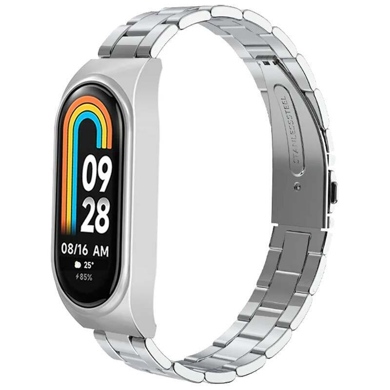 Strap Metal Eslabones Xiaomi Mi Smart Band 8 Silver