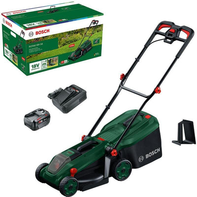 Bosch Cortacespe Powertools Wireless ROJOAK18V-34, 18 Voltios Green/Black 1 Battery Iones Litio 4.0AH, Power F — image 1