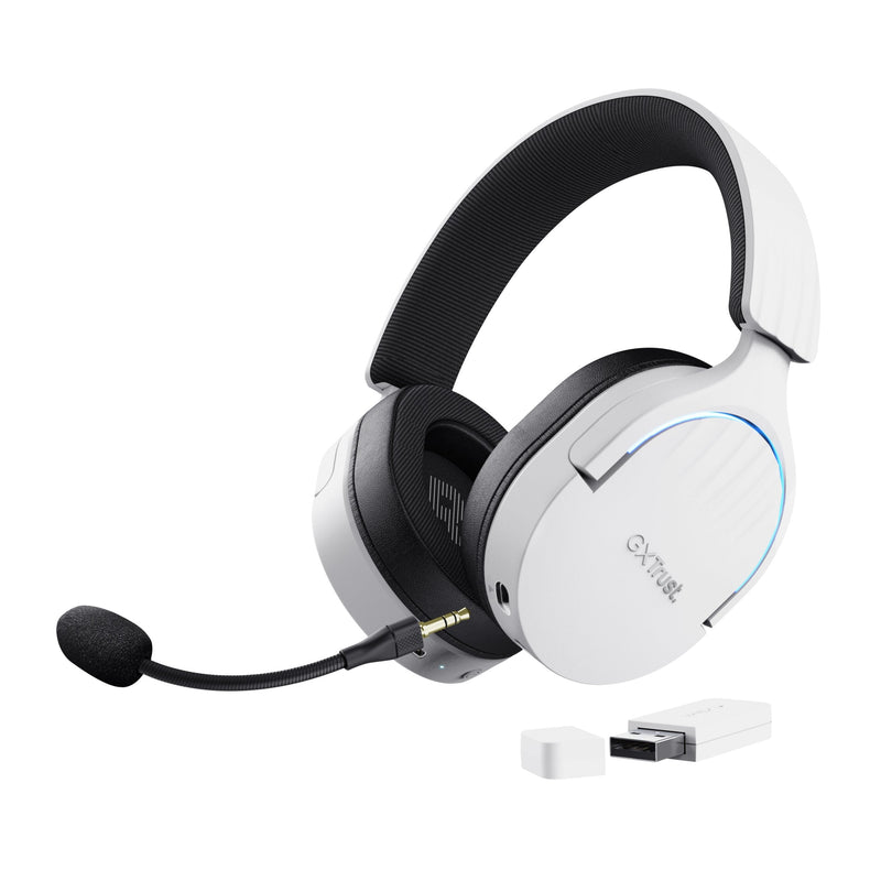 Trust Headphones Gaming Inalámbricos With Microphone Gaming Gxt 491 Fayzo Bluetooth Jack 3.5 White
