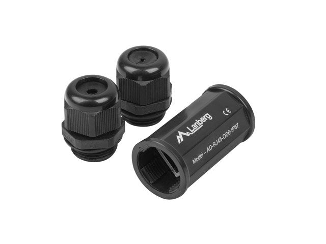 Lanberg AD-RJ45-OS6-IP67, RJ-45, Female/Female Black