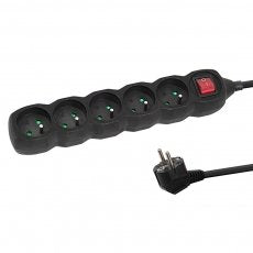 Esperanza ELK214K Power Strip 5GN/1,5M Black — image 1