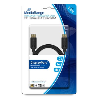 Mediarange MRCS159 Cable DisplayPort 2M Black