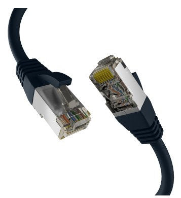 Efb CAT.8.1 Black 0,25M RJ45 Network Cable S FTP Pimf — image 1