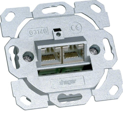 G3140 Socket Datos CAT.6A, 2VÍAS, 8 Polos