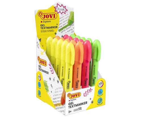 Jovi Expositor 20 Marcadores Fluorescentes Jovi!neon Gel Stick 140MM C/Surtidos — image 1