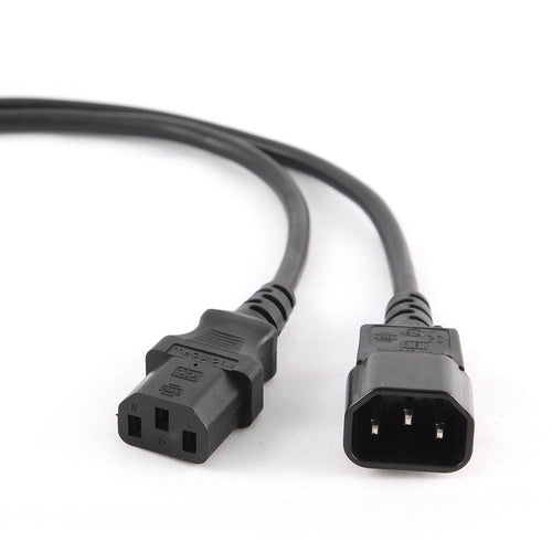 Gembird Cable Power C13 a C14 Chuco M/H (alargo) 1.8M Black — image 1