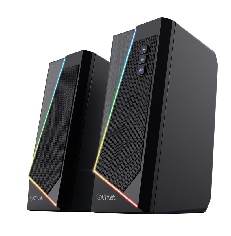 Trust Speakers 2.0 Zoxa RGB 6W Rms 12W Max. 6 Modos Iluminacion Autoalimentado USB LED Colour Black 24070
