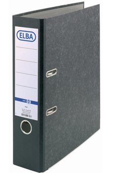 Elba Smart Genuine Folder Cartón Black — image 1