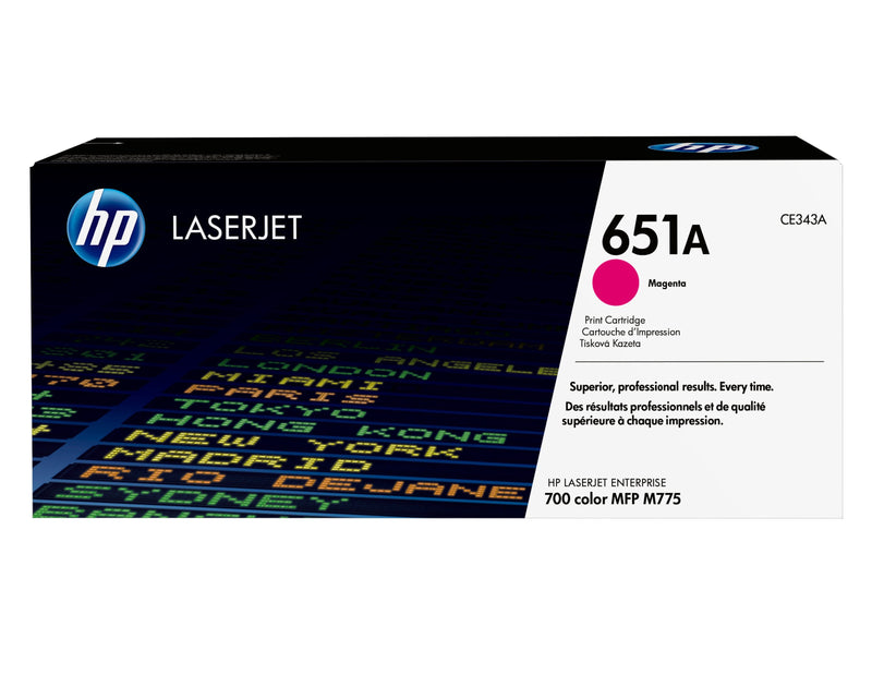 HP Genuine Toner 651A Magenta CE343A