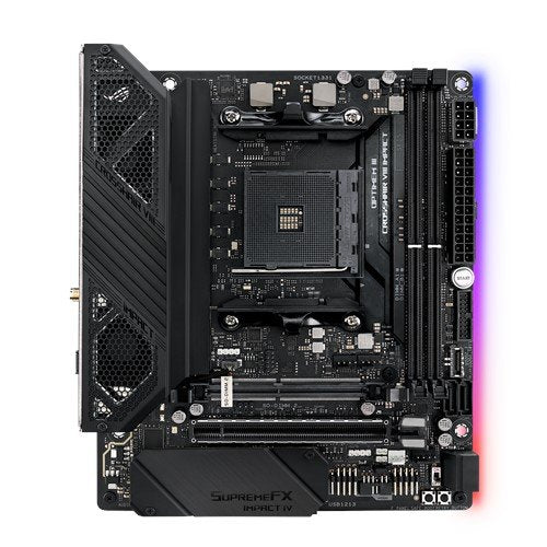 ASUS Motherboard AM4 Rog Crosshair Viii Impact M-dtx/2XDDR4/4XSATA6/1x USB-C/1XUSB2.0/1x USB 3.2 90MB11Q0-M0EA