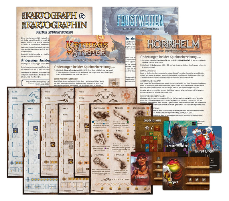 Pegasus The Cartographer & The Cartographer: Distant Expeditions, Expansión Set Of Desk 51314G