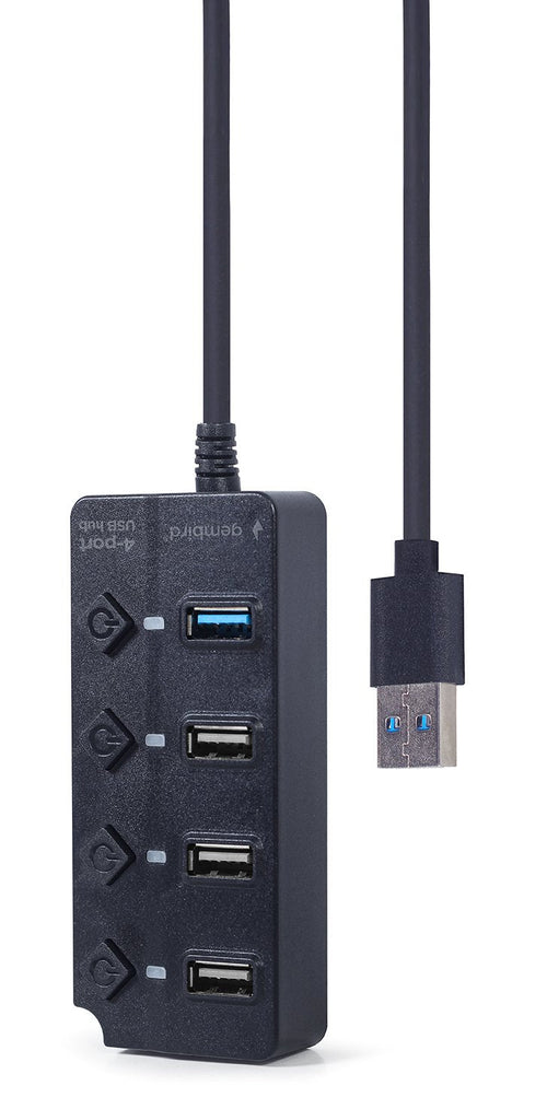 Gembird Hub 4 Ports USB 1 X USB 3.1 + 3 X USB 2.0 Black UHB-U3P1U2P3P-01 — image 1