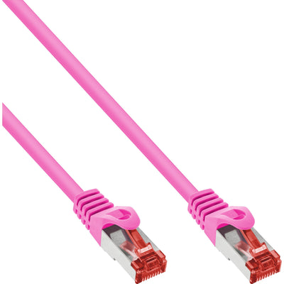 Inline Network Cable S/FTP Pimf CAT.6 250MHZ Pvc Cobre Pink 20M — image 1