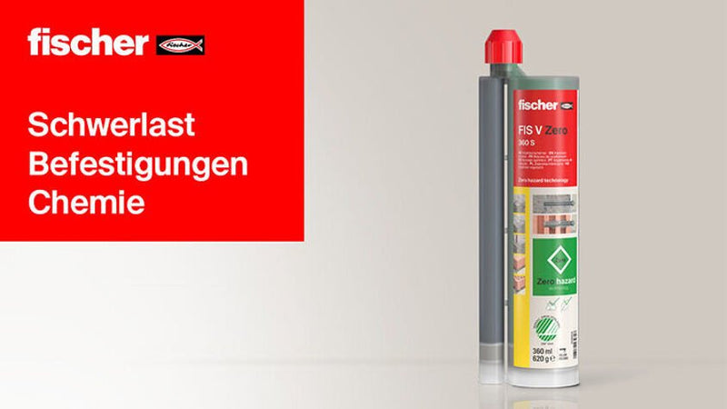 Fischer Mortero Inyección Fis V Zero 300 T Green 300ML, 1 Cartridge 558953