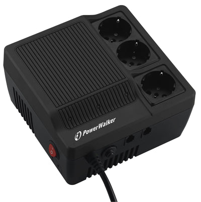 Powerwalker Avr 1000 Regulador Voltaje 3 Salidas AC 180-264V Black — image 1