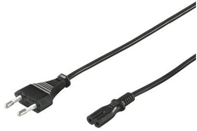 Goobay Cable Power Euro Plug a Plug Black 1,8 Metres 51322 — image 1