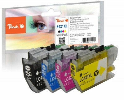 Peach Cartridge Brother LC-421XL Multipack Compatible