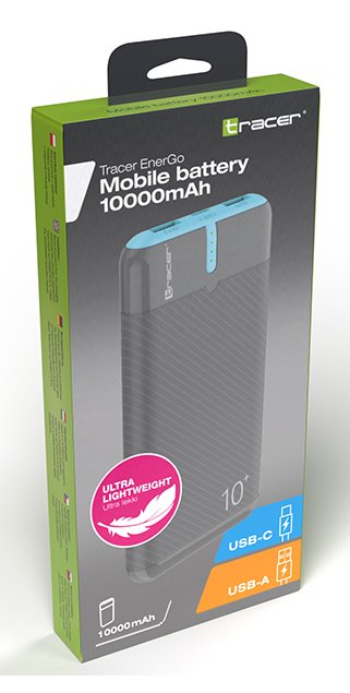 Powerbank Energo 10000MAH Bialo-czarny — image 1