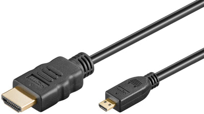 Goobay 53785 HDMI Cable 2.0, 4K/60HZ 2M HDMI Type a Standard HDMI Type D (micro) Black — image 1
