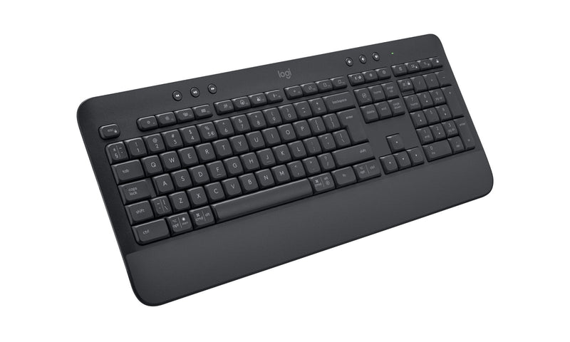 Logitech Signature K650 Wireless Keyboard Bluetooth 5.1 Qwertz Húngaro Graphite