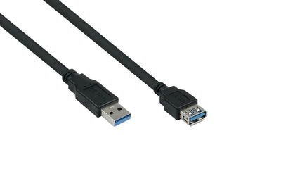 Cable Meimer USB 3.0 Verläng. a M.-a H. Ul Black 0,5M — image 1