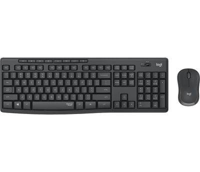 Logitech Keyboard English MK295 Silent Wireless Combo Mouse Included USB QWERTY Graphite — image 1