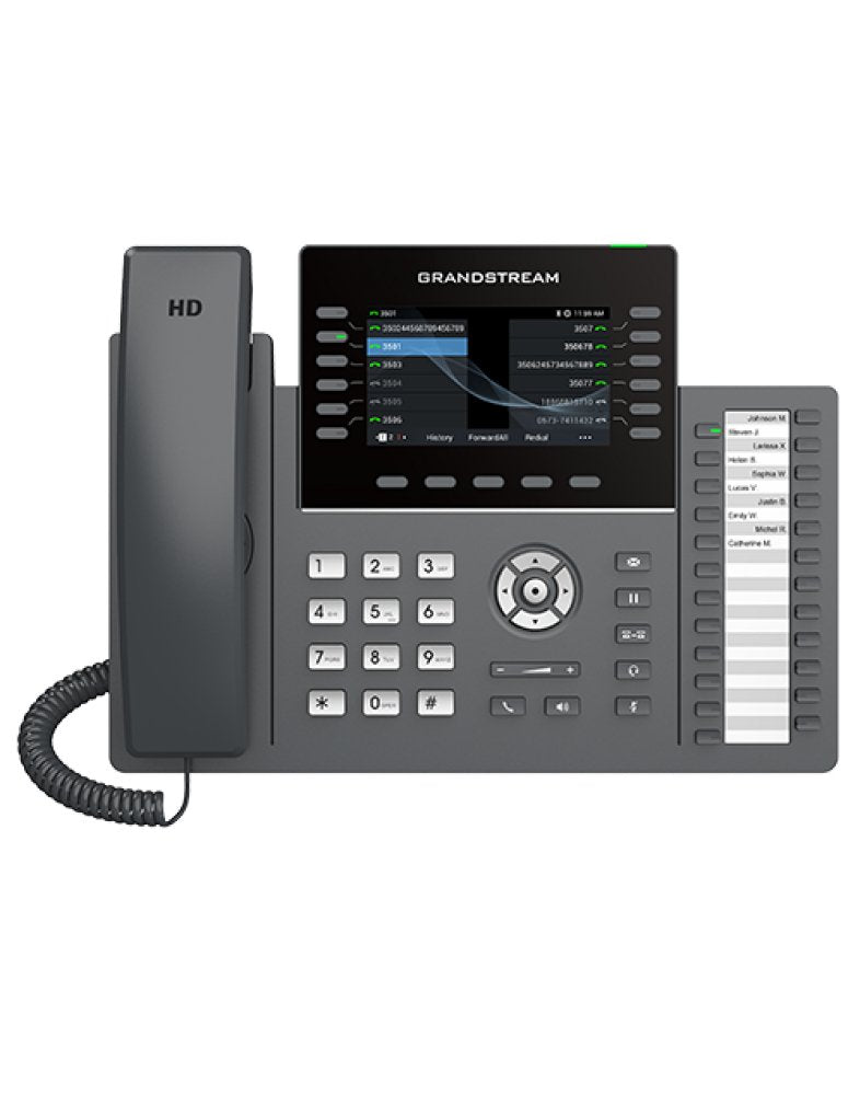 Grandstream Networks GRP2636 Phone IP Black 12 Líneas LCD Wi-Fi