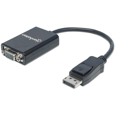 Manhattan Convertidor Diplayport a VGA HD15 Female 15CM Activo, Black — image 1
