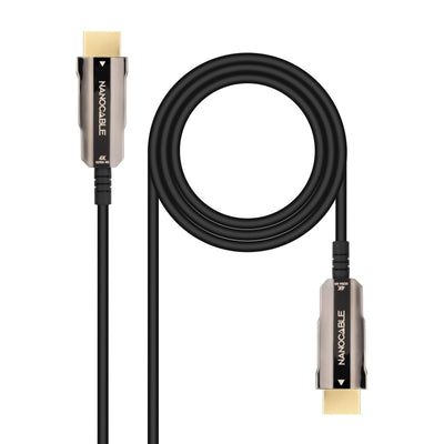Nanocable HDMI Cable V2.0 Aoc Male a HDMI V2.0 Male 20M - 4K@60HZ 18Gbps - Black — image 1