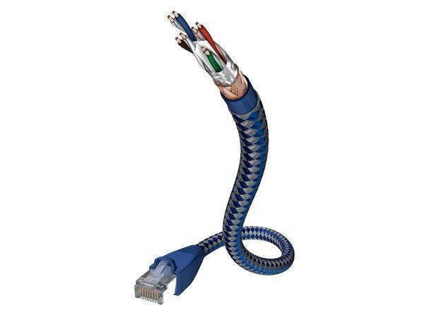 Inakustik 00480305 Network Cable Blue Silver 5M CAT.6 Sf/UTP (s-FTP)