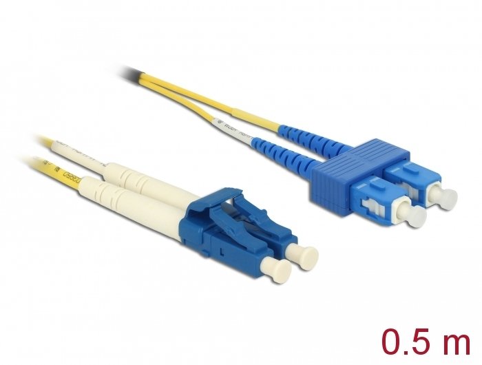 Delock Cable Lwl Lc Sc Singlemode OS2 0,5M