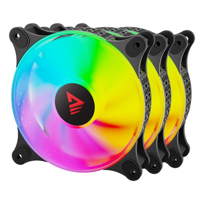 Savio Set Of 3 Fans ARGB Blast 3 X 120MM 3 Pines 5V 4 Pines 12V — image 1