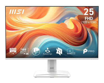 MSI Monitor Pro MP251W E14A 24,5 Fullhd 144HZ IPS Adaptive-sync Without Frames Speakers — image 1