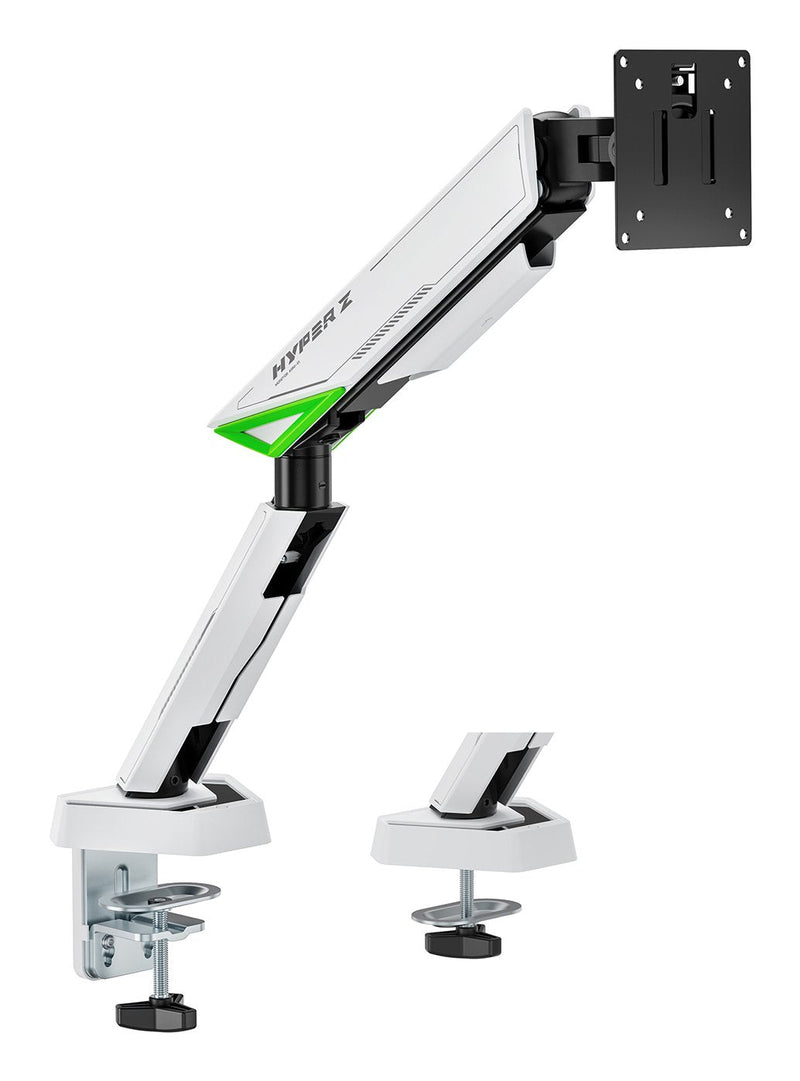 Aisens Desk Mount Gaming Contrapeso Rotating And Tilt Monitor/TV 16KG (3 Pivots 1 Arm 17-49, Negro-blanco
