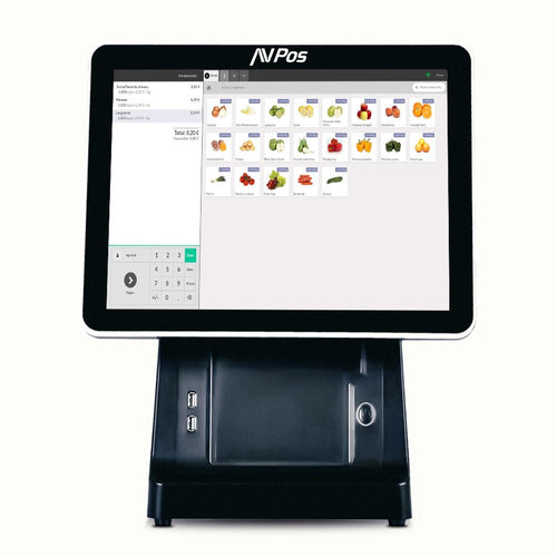 Avpos Tpv K6000 15 Touchscreen - Printer Integrada - 2º Screen 9,7 - I5 - 8GB Memory - SSD 128GB - VGA And HDM — image 1