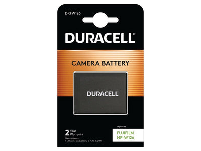 Duracell Digital Camera Battery 7.2V 1140MAH Fujifilm NP-W126 DRFW126 — image 1