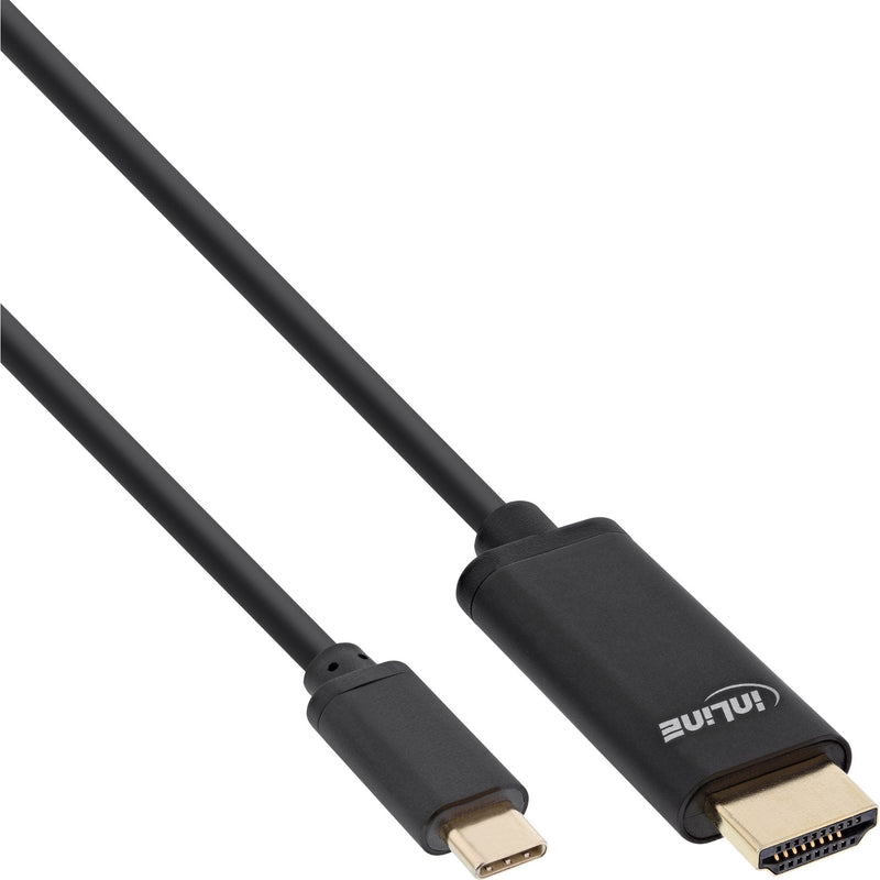 Inline Adapter USB , USB Type-c Male a HDMI Male (modo Alternativo Dp), 4K2K, Black 3M