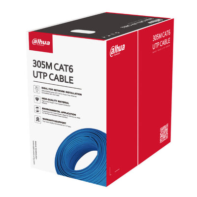 Dahua PFM923I-6UN-C (blue) Bobina 305MTS Cable UTP CAT.6 0.53MM Cobre Without Oxigeno Ce Cpr Eca. Cover Lszh B — image 1