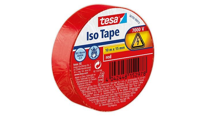 Tesa Tape Insulating , 10M X 15MM, Red