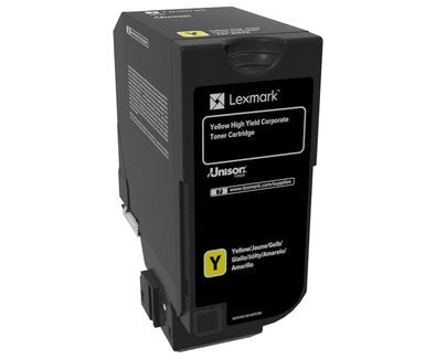 Lexmark Genuine Toner High Yield Yellow Lccp, Lexmark CS725DE, CS725DTE
