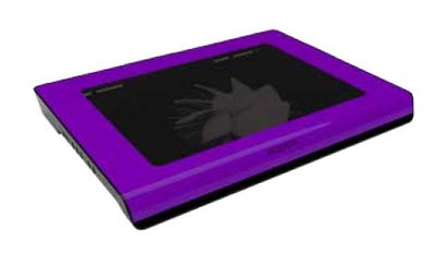 Approx Cooling Pad Laptops Up To 15.6\1 1X Fan 14CM 2X LED Blue 2x USB Purpura — image 1