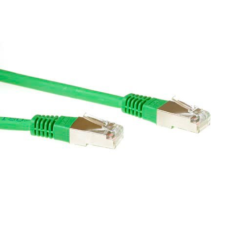 Green 20 Meter F UTP CAT.5E Patch Cable With RJ45 Connectors
