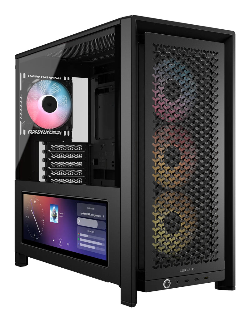 Corsair PC Case Geh Midi Frame 4000D LCD Rs ARGB Mid-tower, Black