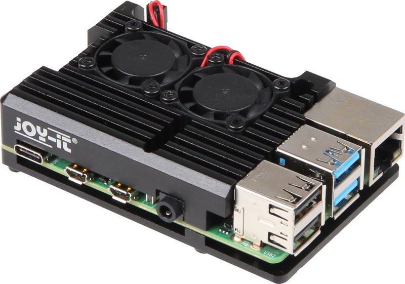 Joy-it Housing Aluminium + Fan Raspberry Pi 4 RB-ALUCASEP4 + 07FAN