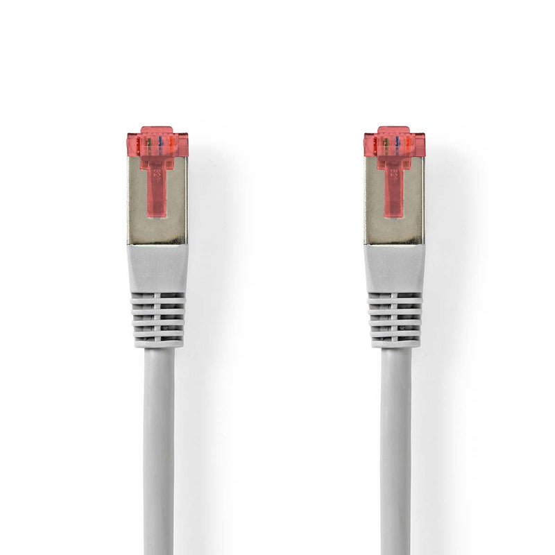 Nedis CAT.6 Cable RJ45 Connector Male RJ45 Connector Male S/FTP 20.0M Round Pvc Grey Colgador