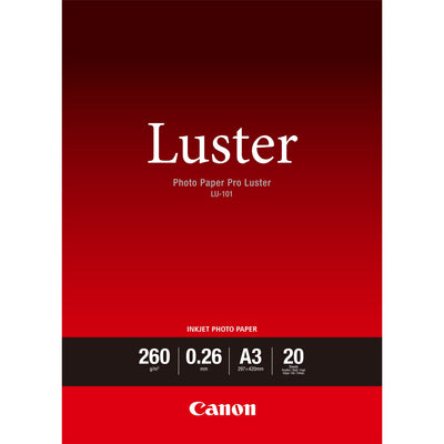 Canon Paper Fotografico LU-101 A3/ 297X420MM/ 260G/ Brillo/ 20 Hojas — image 1