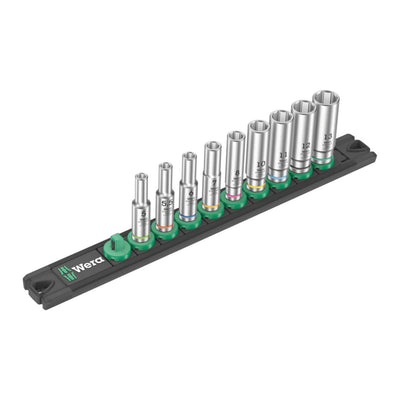 Wera Strip Magnética Glasses a Deep 1 Set Of Glasses 1/4 Black/Green 9 Pieces 5005410001 — image 1