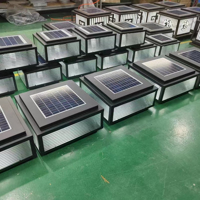 Outdoor Pillar Lights LED Solar-powered Landscape Wall Lights