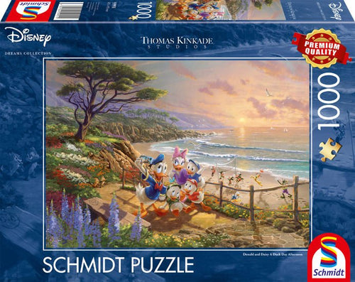 Schmidt Spiele Puzzle Thomas Kinkade Studios: Disney - Donald And Daisy a Duck Day Afternoon, 59951 — image 1
